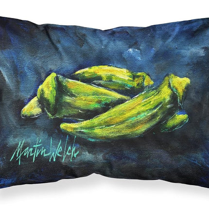 Caroline's Treasures MW1229PILLOWCASE Okra Bleu Fabric Standard Pillowcase, Standard, Multicolor