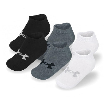 Under Armour Boys' Multi Pack Sock, Grey Low Cut, 