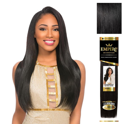 Sensationnel Empire Yaki Human Hair,1 Pack 14 inch