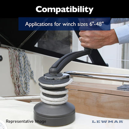 Lewmar Standard Small Pawls & Springs Kit – for Routine Maintenance and Winch Sizes 6"- 48", Includes 10 Pawl Springs, Gear Grease (100 g), HD22 Winch Oil (55 ml), Grease Brush and Manual