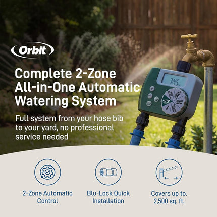 Orbit 50021 Sprinkler Kit, Blue, Black