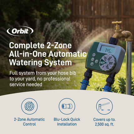Orbit 50021 Sprinkler Kit, Blue, Black
