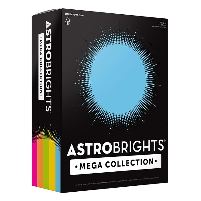 Astrobrights Mega Collection, Colored Paper, Brill