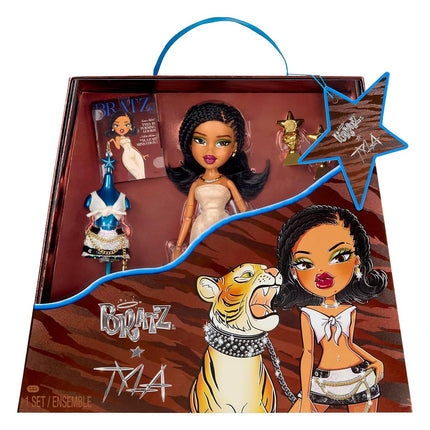 Bratz x Tyla Fashion Doll, Special Collector Edition with 2 Fashion Looks, Accessories, and Pet Tiger