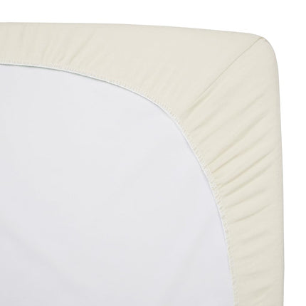Drap-housse en jersey de coton 100 % naturel Supreme de American Baby Company pour lits de bébé et matelas pour tout-petits, écru, doux et respirant, pour garçons et filles, 71 x 132 cm