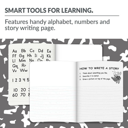 C-Line Composition Notebook, Primary Ruled, Black Marble