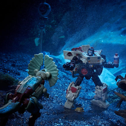 Transformers Collaborative Jurassic Park x Toys Dilophocon and Autobot JP12 Action Figures