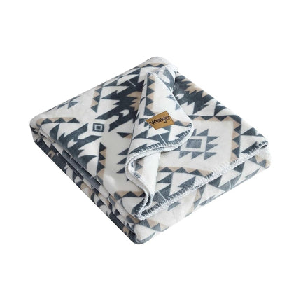 Wrangler - Manta individual, ropa de cama reversible supersuave, inspirada en Yellowstone, ropa de cama occidental de lujo para las estaciones más frías (Gris Dakota, individual)