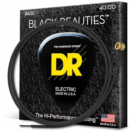 DR Strings BLACK BEAUTIES™ - BLACK Coloured Bass S