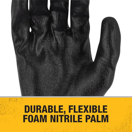 DEWALT DPG575 Foam Nitrile A3 Cut Resistant Glove for Outdoor Work, Construction and General Purpose - Size M