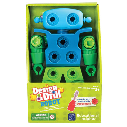 Learning Resources Design and Drill Robot, Ages 3+, STEM Toy