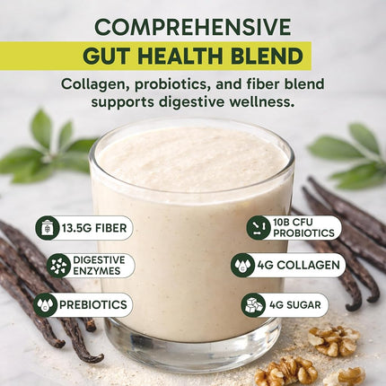 All-In-One Superfood Protein Shake | Complete Superfood Shake (Vanilla, Plant Based)