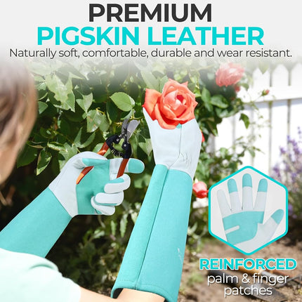 HANDLANDY Rose Pruning Gloves for Men Women, Thorn Proof Gardening Gloves