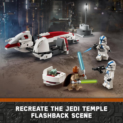 LEGO Star Wars BARC Speeder Escape Set, Buildable The Mandalorian Toy for 8+ Year Old Boys & Girls, Speeder Bike Model Kit Includes 3 Character Minifigures & a Grogu Figure, Kids' Building Toys 75378