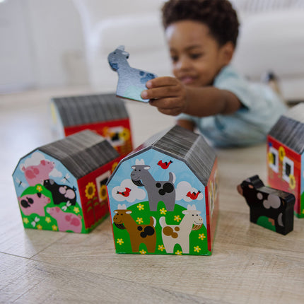 Graneros y animales apilables y clasificables Melissa & Doug