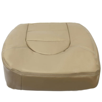 Funda de asiento ECOTRIC compatible con Ford F250 F350 F450 Lariat 1999 2000 - Lado del pasajero delantero de piel artificial color tostado