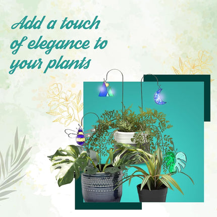 Craft Crush – Plant Charms – Makes 4 Suncatcher Charms – Metal Plant Decorative Stakes Craft Kit – Teens & Adults – for Ages 13+