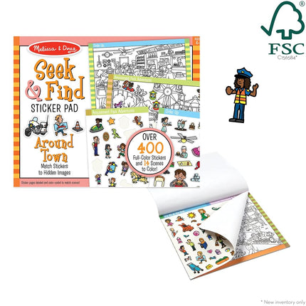 Melissa & Doug Seek and Find Sticker Pad � Around Town