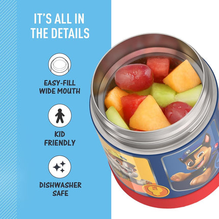 Thermos Funtainer 10 Ounce Insulated Kids Food Jar with Spoon - Paw Patrol