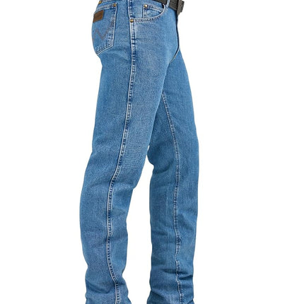 Wrangler Men's Premium Performance Cowboy Cut Regular Fit jeans, Stonewash, 34W 36L UK