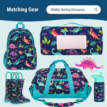 Wildkin ECO rPET Next Gen Lunch Box for Boys and Girls - Durable Exterior and Insulated Interior with Multiple Carrying Options, Keep Your Food Fresh for School & Travel Lunch Box - Darling Dinosaurs