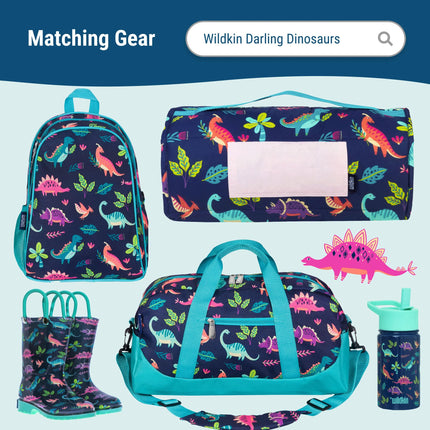 Wildkin ECO rPET Next Gen Lunch Box for Boys and Girls - Durable Exterior and Insulated Interior with Multiple Carrying Options, Keep Your Food Fresh for School & Travel Lunch Box - Darling Dinosaurs