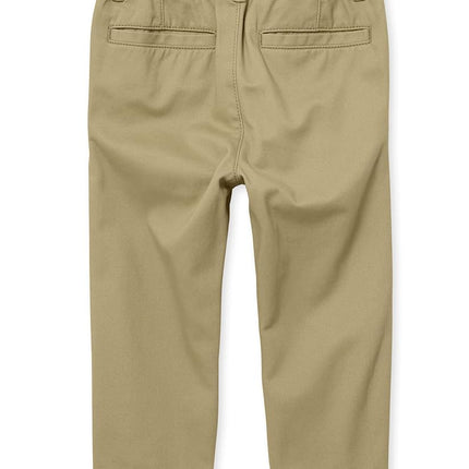 The Children's Place Baby-Boys and Toddler Stretch Chino Pants, Flax 2-Pack, 2T