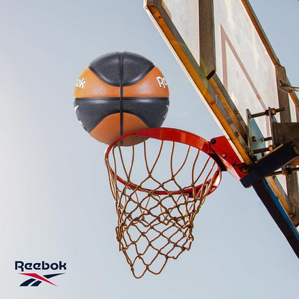 Balón de baloncesto Reebok VR-2K Pro de goma con agarre mejorado para actividades al aire libre, color marrón, talla 7