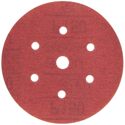 3M 01144 Hookit Red 6" P150 Grit Dust-Free Abrasive Disc