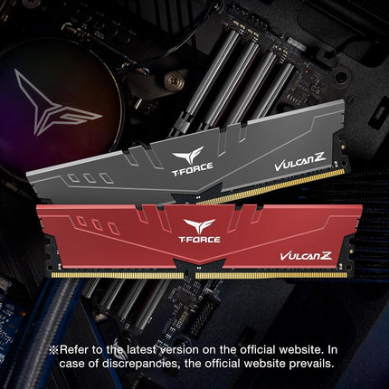 Team T-force Vulcan Z 16Gb Silver Heatsink 2 X 8Gb Ddr4 3200Mhz Dimm System Memo