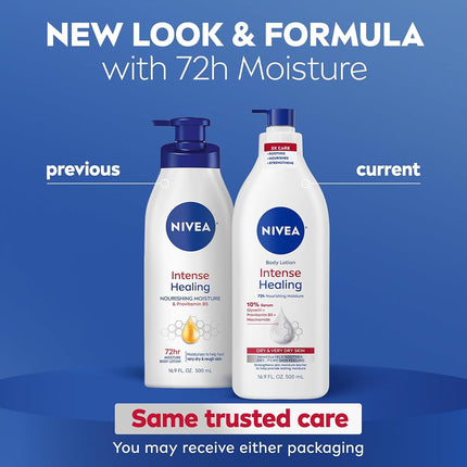 Nivea Intense Healing Body Lotion Very Dry Rough Skin 16 9 fl oz 500 ml