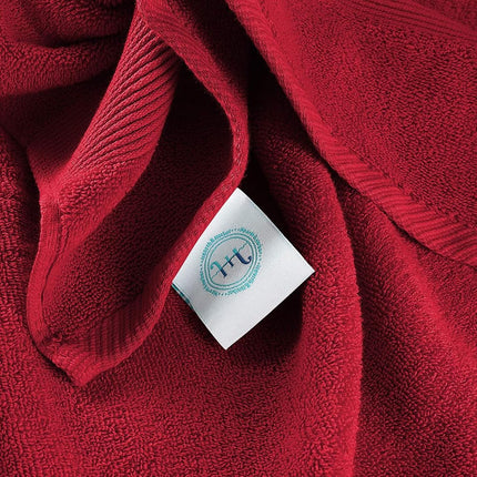 Hearth & Harbor 100% Ring Spun Cotton Bath Mat Towels - Luxury Towels - Ultra Soft & Highly Absorbent, Bathroom Towels, Floor Mat - Red