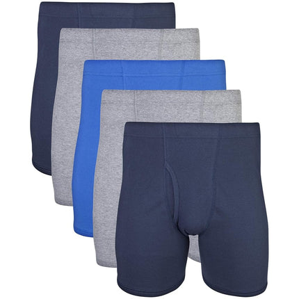 Gildan Men's Underwear Covered Waistband Boxer Bri