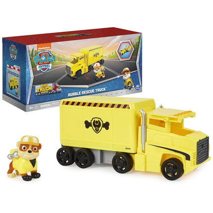 Pat' Patrouille, Les Super Chiots Au Grand Camion, Véhicule de Luxe Transformable de Ruben avec Figurine, Jouets pour Enfants à partir de 3 Ans