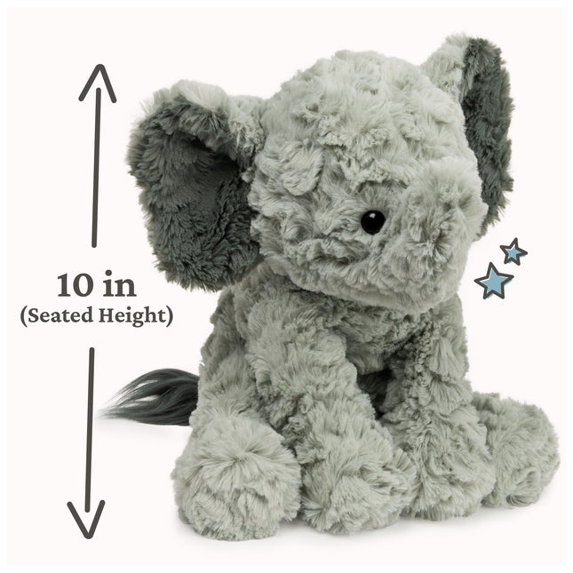 GUND Cozys Collection Elephant Plush Stuffed Animal for Ages 1 and Up, Gray, 10"