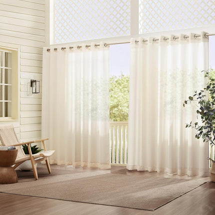 Elrene Home Fashions Carmen Sheer Extra-Wide Weath