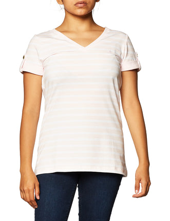 Nautica Women's Easy Comfort V-Neck Striped Supers
