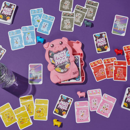 Hasbro Gaming Piggy Piggy Card Game, Fun and Fast Card Game for Families, Children, Teenagers and Adults, Ages 7+, for 2 to 6 Players