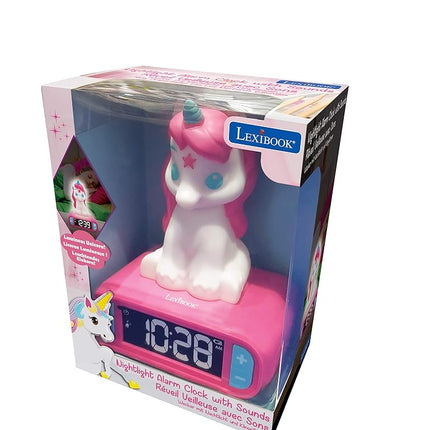 LEXIBOOK, Unicorn Nightlight Alarm Clock, RL800UNI