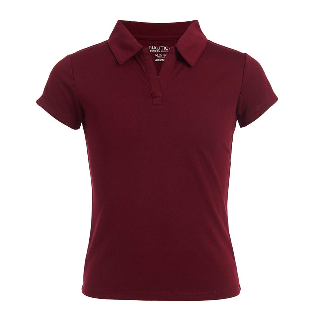 Nautica Girls' School Uniform Short Sleeve Perform