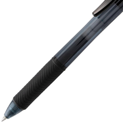 Pentel EnerGel-X Retractable Pen, 0.7 mm Tip - Black, Pack of 12, BL107-A