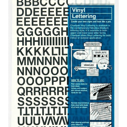 Chartpak 2-Pack Self-Adhesive Vinyl Capital Letter