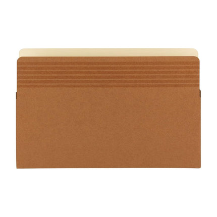 Smead Easy Grip® File Pocket, Straight-Cut Tab, 5-1/4" Expansion, Legal Size, Redrope, 10 per Box (73211)