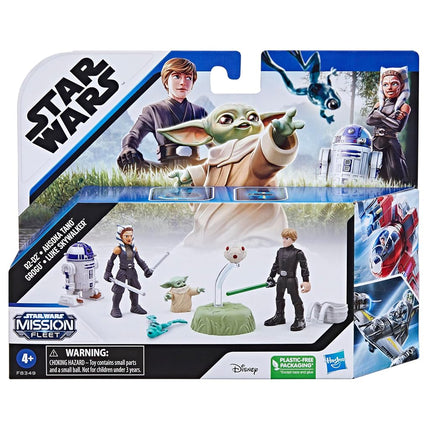 STAR WARS Mission Fleet, 2.5-Inch Scale Grogu Action Figure Set with 4 Figures & 7 Accessories, Toys for 4 Year Old Boys & Girls, F8349, Black
