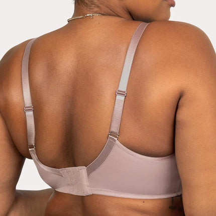 Sheer Mesh Full Coverage Unlined Underwire Bra, Bark, 40DD
