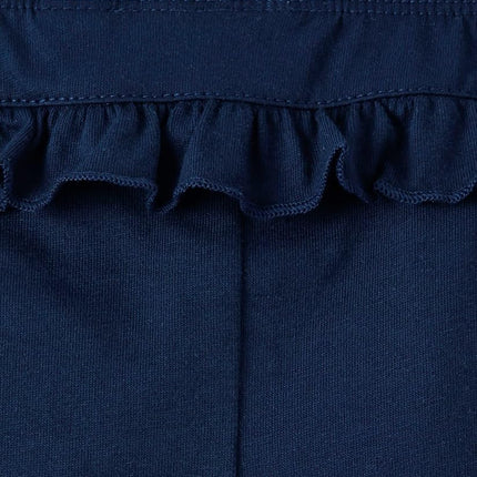 The Children's Place Baby Girls' Legging Pants, Blue Floral/Tidal Plain 2-Pack, Preemie