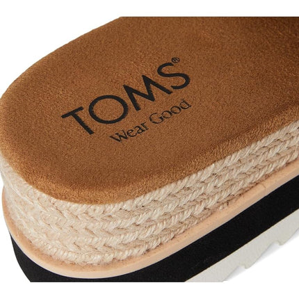 TOMS Women's Platform Wedge Mule Sandals - Stylish, Comfort Focused Footwear Natural
