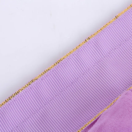 Jupon de table en tulle violet 9 pieds / 275 cm, Costume de demoiselle d'honneur/soeur de la mariée, Jupon de fête pour bébé, Décoration de table rectangulaire ou ronde, Décoration de fête d'anniversaire romantique de luxe (Onde)