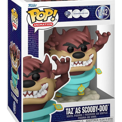 Funko POP! Animation: HB - Tasmanian "Taz" Devil - Taz As Scooby - Looney Tunes - Collectable Vinyl Figure - Gift Idea - Official Merchandise - Toys for Kids & Adults - TV Fans