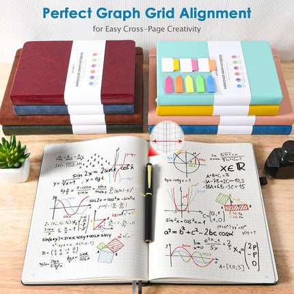 Graph Paper Notebook A4, 312 Numbered Pages Squared Grid Journal 8.5" x 11"